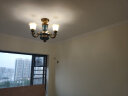 韬齐欧式吊灯客厅灯美式餐厅灯卧室灯别墅酒店大厅豪华复古灯具灯饰 【6头】适用12-18m²（配遥控） 全光谱单色LED灯泡 实拍图