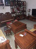 安邸 红木家具 非洲花梨（学名：刺猬紫檀）客厅实木沙发组合 中式古典别墅办公室沙发 象头沙发 （三位+单位+双人+茶几+2边几） 实拍图