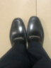 宾度【官方发售】男鞋皮鞋男款头层牛皮耐磨男士商务休闲鞋英伦爸爸鞋 黑色(欧码) 37 实拍图
