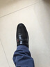宾度（J.Benato）【品牌旗舰】休闲鞋男士套脚商务皮鞋耐磨驾车鞋舒适豆豆鞋 黑色 43 实拍图