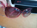 百飒(BYZA)女士偏光太阳镜 时尚大框渐变明星款墨镜太阳眼镜圆脸潮女韩版眼镜可配近视 红框渐进红片 实拍图