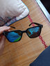保圣太阳镜男士TR韧性高清偏光太阳镜韩版方框墨镜司机驾驶镜PS5001 D10镜框砂黑/镜片蓝REVO 实拍图