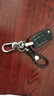 适用于众泰钥匙包T700/T600/T300/SR7/Z300/大迈X7/X5钥匙套汽车钥匙扣真皮 众泰C款黑皮红线 实拍图