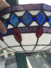 可馨灯饰（kexindengshi） 欧式地中海吸顶灯儿童房灯卧室过道走廊卫生间个性彩色玻璃灯具 14英寸(35cm)-蓝方块浅吸-三色款 晒单实拍图