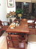 善匠良品 红木家具非洲花梨（学名：刺猬紫檀）茶桌 实木茶桌椅组合 真龙茶几功夫茶桌 真龙茶桌+4文福椅 实拍图