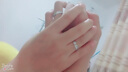 爱朵钻【新年礼物】 pt999铂金爱的轨迹戒指男女款白金情侣pt999对戒 PT950【闭口11#单只】重4.8-5.0克 实拍图