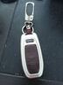 适用于奥迪新A6LA4LA7A8LA6Q8汽车钥匙包套 改装遥控器钥匙壳男女锁匙扣钥匙挂链车内饰品 【A款智能三键】抹茶绿+压纹皮双扣 汽车用品 功能小件 实拍图
