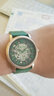 卡罗莱女士手表女表镂空全自动机械表时尚镶钻真皮带防水大盘女款腕表 金绿 CA1115【镂空】 实拍图
