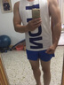 墨立方运动背心男士潮牌度假坎肩马甲宽松夏季宽肩健身训练无袖t恤 白色/蓝色 175/96A/L 实拍图