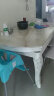 美景（MEIJING）餐桌实木餐桌椅组合可折叠伸缩小户型欧式大理石吃饭桌子家用圆桌 1.35米大理石单桌 实拍图