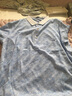 恒源祥冰丝男士短袖t恤翻领夏季薄款半袖中年时尚波点商务休闲体恤上衣 51T00S05-牛仔兰 3XL (190) 实拍图