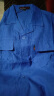 岗通夏天长短袖超薄款工作服套装男女蓝色物业保洁反光条透气劳保厂服 湖蓝长袖套装 L /170 实拍图