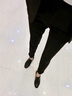 金蒂情 秋装西装套装正装小西装女式工作服制服 职业装女装套装 黑色西装+黑裤 L（建议100-110斤） 实拍图