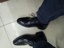 奥康（Aokang）男鞋正装皮鞋男秋冬款男士商务皮鞋休闲圆头系带接头男鞋 黑色 39 实拍图