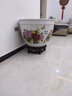 伊莲鱼缸花瓶高脚底座陶瓷木质制木托树脂瓷器奇石工艺品花盆架子摆件 直径46CM高17.5cm左右 实拍图