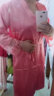 帕美琪睡衣女夏季冰雪丝睡袍带胸垫三件套蕾丝花边家居服套装妈妈礼物 7762三件套 M码150-160cm  88-107斤 实拍图