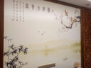 六纹鱼 新中式花鸟富贵吉祥图壁纸客厅电视背景墙壁布无缝墙布装饰壁画 (平面)闪银珠光布/平方 实拍图