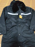 烈焰战队 保安服 男冬季多功能保安大衣 中长款加厚保暖防寒服保安棉衣 物业工作服作训服 活里活面棉袄 带反光条中长多功能大衣 XL/170（建议125-135斤） 实拍图
