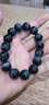 石传百世黄虎眼石手串虎睛石手链水晶生日礼物新年情人节礼物送男女朋友 7A级蓝虎眼石手链 珠径14毫米 实拍图