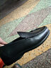 金利来（Goldlion）男鞋轻底皮鞋商务休闲鞋真皮乐福鞋软皮一脚蹬豆豆鞋中年爸爸鞋 黑色 42 比皮鞋大1码，比运动鞋大2码 实拍图