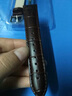 港爵手表带男通用款真皮针扣适配天梭浪琴ckdw卡西欧天王西铁城表链女 黑色白线 22mm 实拍图