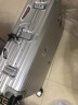 EBEN拉杆箱32英寸铝镁合金行李箱万向轮金属硬箱旅行箱 银色 需托运 出国长途 实拍图