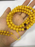 绿侬珠宝 鸡油黄老蜜蜡108颗手串多圈蜜蜡手链男女款生日礼物 珠径约7.5-7.9mm多圈 /证书+礼盒 实拍图