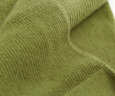 雪莲秋冬新款中长款纯色抽条直领女套头羊绒衫女 绿色 J423 M(100) 晒单实拍图