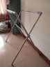 奥誉X型不锈钢伸缩晾衣架折叠落地可移动晒被挂衣架双杆单杆阳台衣架户外晾晒架 普通经典款 实拍图
