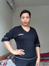 沐晴轩 睡衣女春秋冬季纯棉长袖女士家居服套装2023新款 DX116宝兰 XL 实拍图