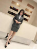 造梦伊人西装女职业女装套装西服工作服正装修身显瘦通勤OL商务面试套装 黑色西装+裤子 2XL 实拍图