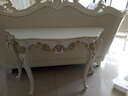 麦帝罗 欧式玄关桌 玄关桌欧式实木玄关台雕花装饰门厅柜客厅隔断 8_140cm象牙白香槟金 实拍图