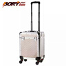 博瑞（BORY）拉杆美甲箱化妆箱静音万向轮专业跟妆美发纹绣工具箱 土豪金 空箱 实拍图