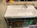 尚亨（SHANGHENG）阳台洗衣池带不锈钢支架洗衣盆带搓衣板洗衣槽洗手盆台盆水槽水池 洗衣盆+支架+冷热龙头套装 尺寸1000MM 实拍图