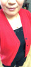 恒源祥女士羊绒衫纯色山羊绒毛衣开衫保暖打底衫上衣女礼盒装 大红 175/96A 实拍图