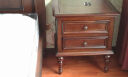 巢趣 床头柜简约美式床头柜复古经典实木床头柜小 黑胡桃色 安娜床头柜【烟熏黑色】 实拍图