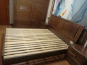光明家具 实木床卧室双人床现代简约榆木床双人床婚床1504 1.8米普通空体床(1504) 实拍图