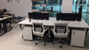 YOE.FTY优宜办公室办公桌椅员工桌屏风工作位四人工作台电脑桌职员桌组合 双人位+办公椅 实拍图