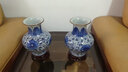 傲世景德镇陶瓷器仿古中式青花瓷花瓶工艺品客厅摆件博古架办公室装饰 大手绘官窑裂纹赏瓶+底座+证书 实拍图