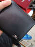 七匹狼男士钱包短款真皮钱夹头层牛皮商务休闲青年横款皮夹 黑色方形金属狼标 实拍图