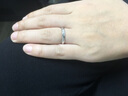 周百福结婚对戒钻戒18K金对戒玫瑰金情侣铂金戒指求婚订婚钻石戒指女 18K玫瑰金（实心） 女戒 实拍图