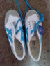 回力慢跑鞋 男女情侣鞋低帮系带牛筋底防滑透气田径跑步鞋夜跑鞋WL-27 27C蓝色 41 尺码标准 实拍图