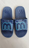 惠夫人亲子拖鞋女夏季一家三口浴室防滑室内情侣儿童洗澡漏水凉拖鞋男士 小猫咪 深蓝 儿童32-33码（内长约220mm) 实拍图