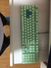 升派 台式键盘保护膜适用于达尔优机械师机械键盘膜1代2代合金版背光108键键盘防尘罩 108键 透彩绿 实拍图