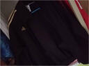 阿迪达斯（Adidas）外套夹克男经典运动休闲舒适拼接百搭夹克外套上衣 黑/白 三条纹（帽衫）  M 实拍图