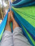 Winpolar川跃吊床户外成人秋千室内帆布掉床椅 升级款A双人蓝色 实拍图