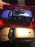 翊玄玩具合金玩具跑车警车奔驰路虎双开门回力儿童汽车仿真模型男孩礼物 日产GT-RR35 蓝色 实拍图