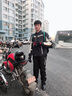 赛羽（SCOYCO）摩托车通勤赛车服骑士防摔机车夏季骑行服套装男款摩托车骑行装备 JK329上衣+裤子套装（黑色) CE级防护 大面积网眼透气 2XL 实拍图
