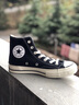 匡威（Converse）男鞋女鞋 ALL STAR系列经典帆布鞋休闲情侣休闲鞋学生板鞋 【常青黑高】侧边加厚橡胶 101010 41 实拍图