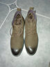 冬季新款马丁靴男高帮皮鞋真皮潮流百搭韩版中帮英伦风加绒保暖低帮短靴子 咖啡色加绒 40 实拍图